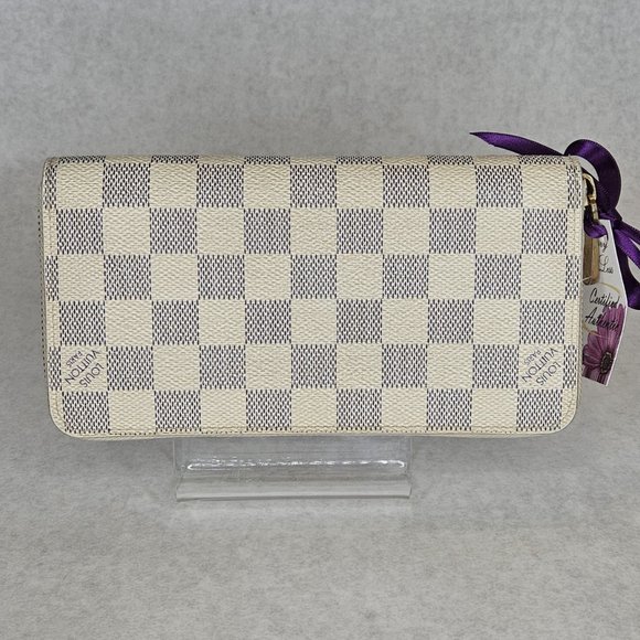 Louis Vuitton Damier Azur Zippy Long Wallet w/ Certificate - Picture 6 of 12